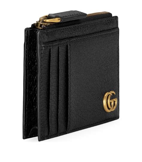 gucci black cg marmont card holder|Gucci Marmont card case wallet.